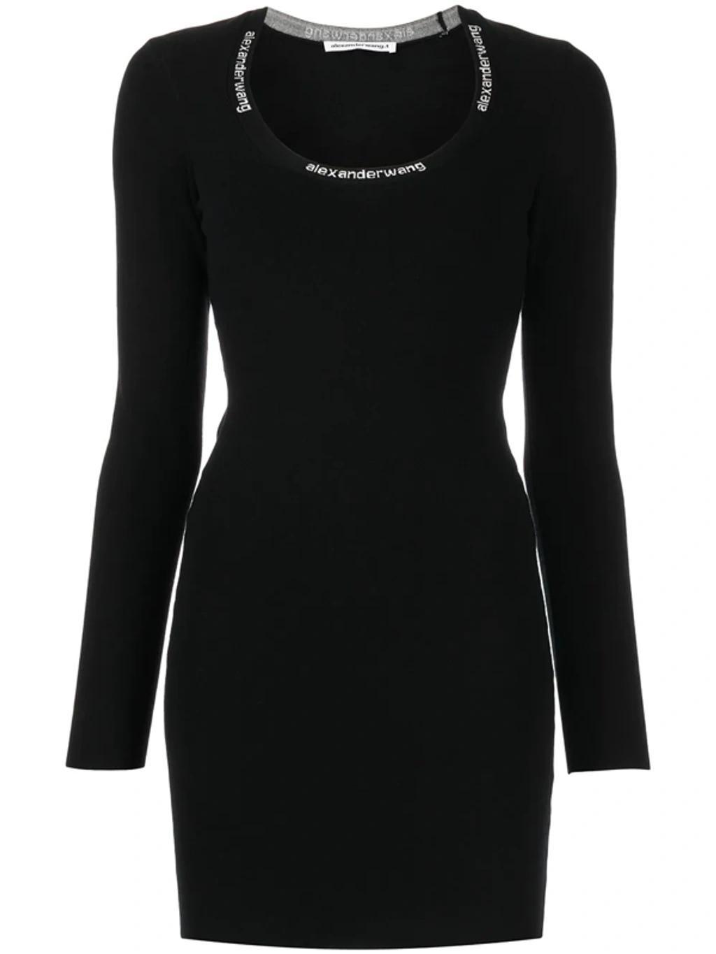 ALEXANDER WANG T Black Viscose Blend Mini Dress Nd T By Alexander Wang Donna Xs Product Image