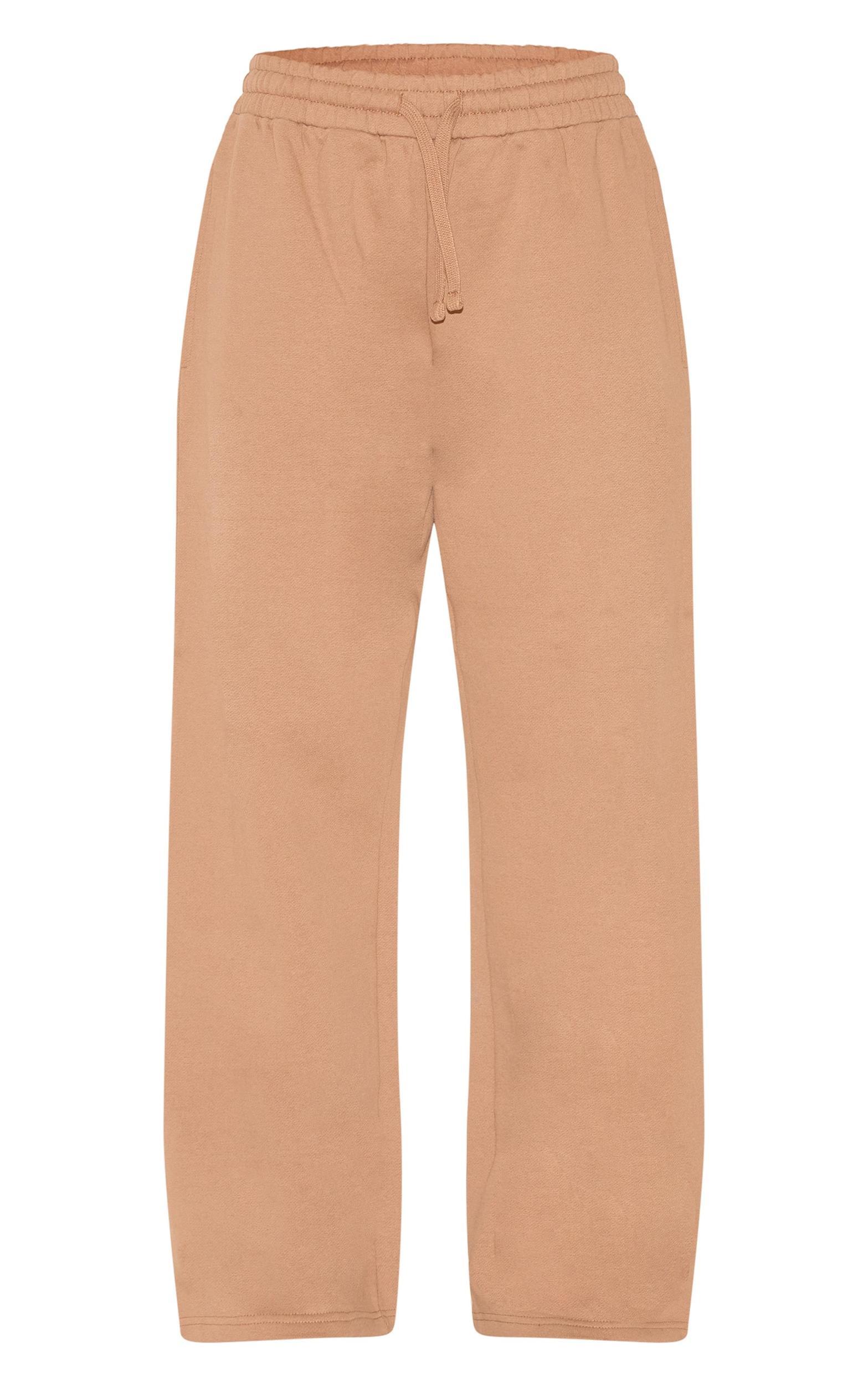 Taupe Premium Sweat Wide Leg Sweatpants Product Image