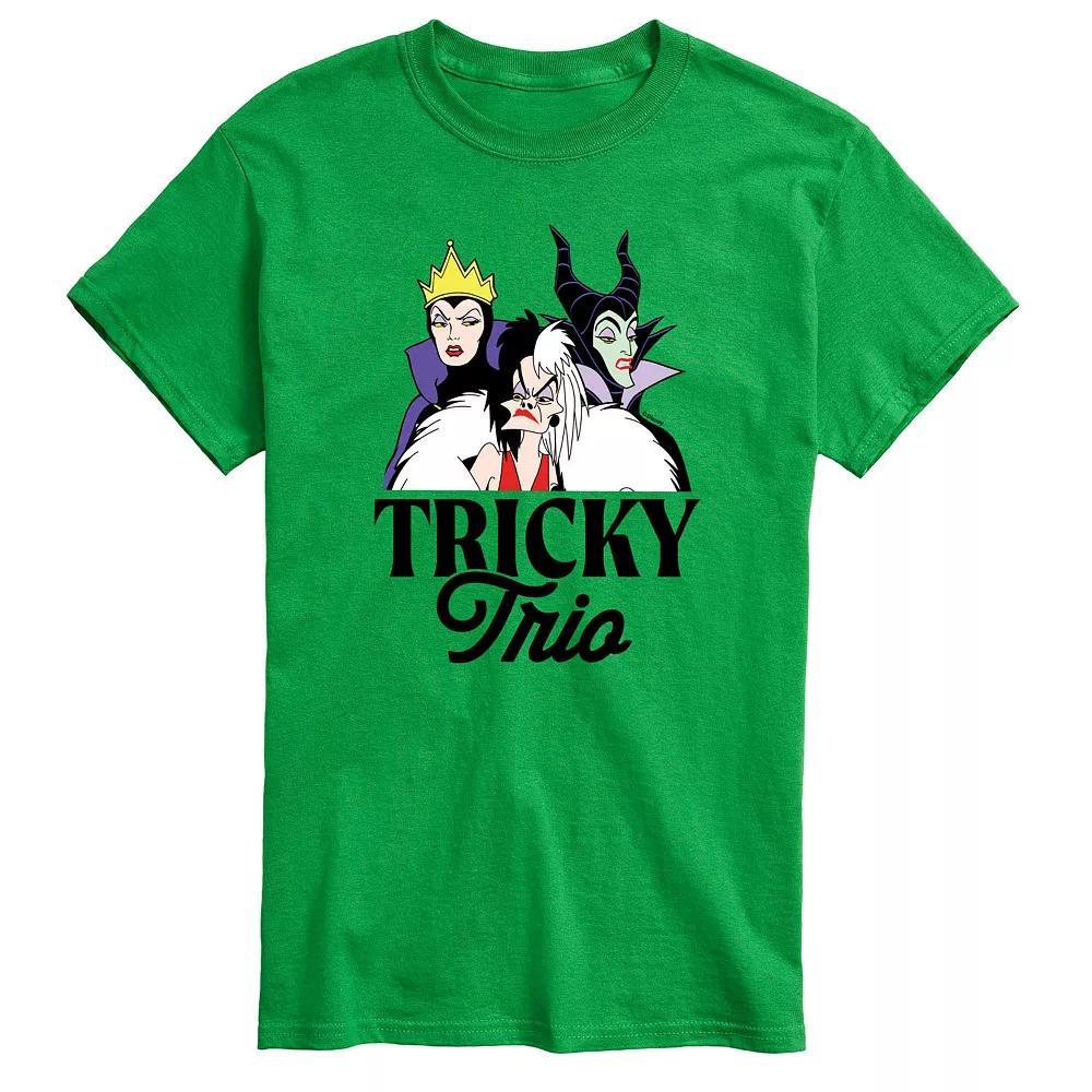 Disney Villains Men's Tricky Trio Graphic Tee, Size: XL, Red Product Image