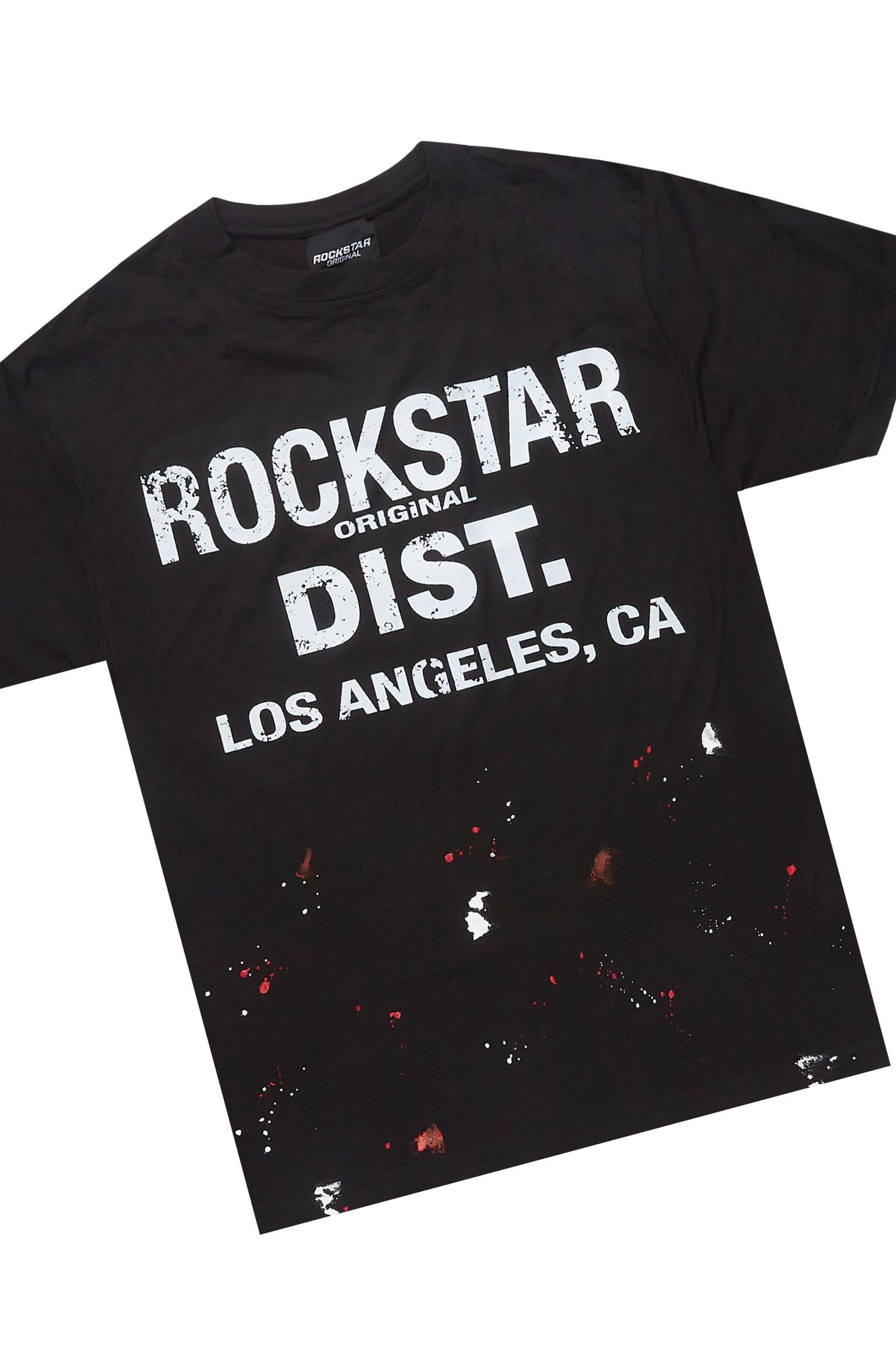 Scottie Black Painter T-Shirt/Short Set Male Product Image
