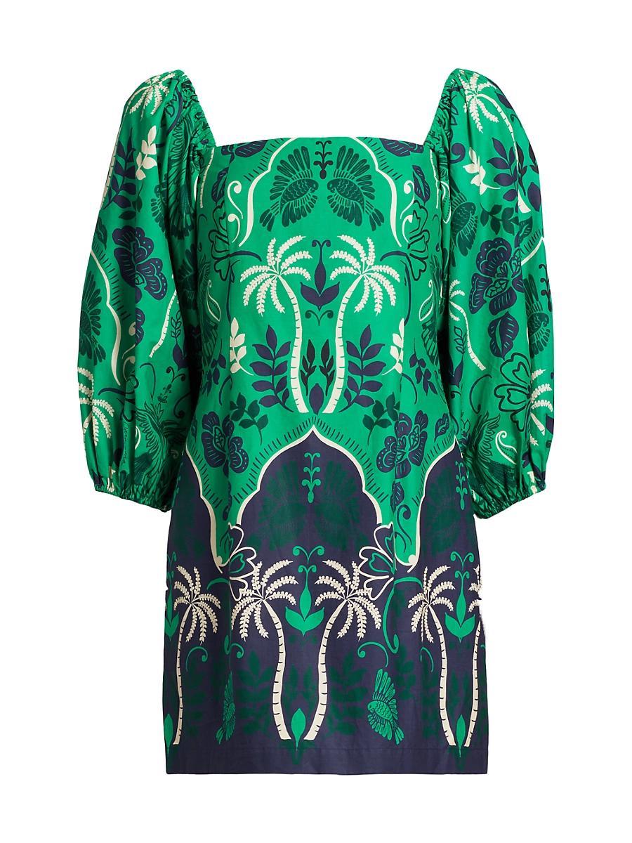 Womens Montauk Cotton Puff-Sleeve Minidress Product Image