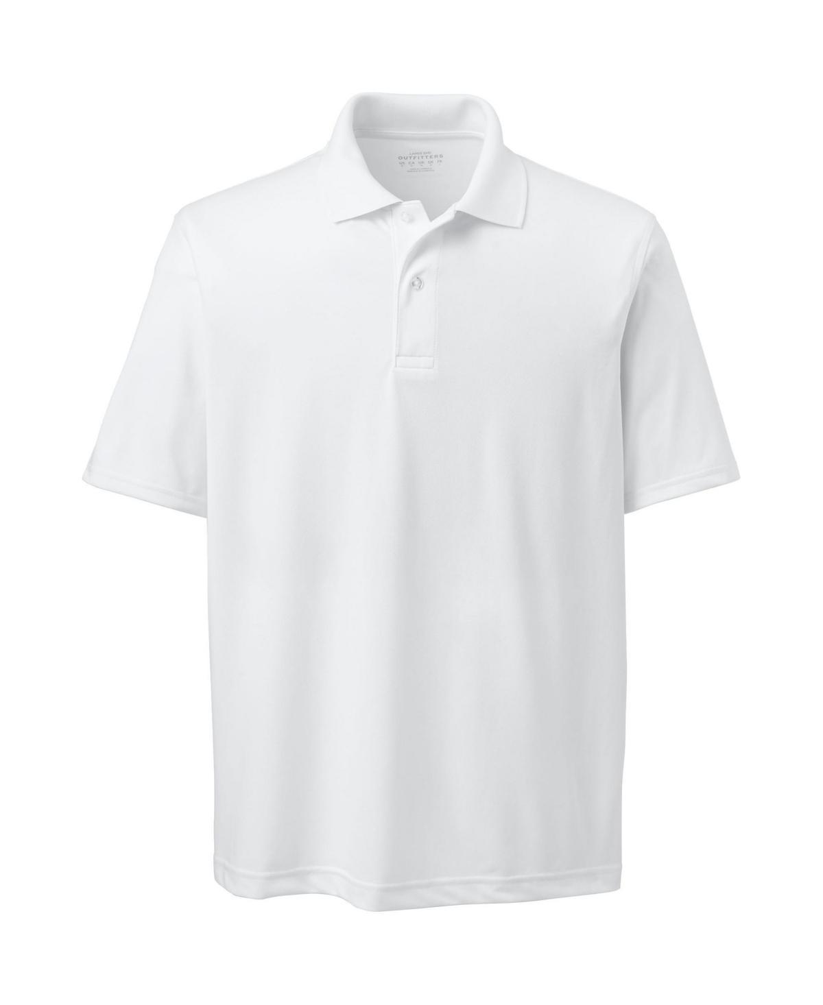 Men's Big Lands' End School Uniform Short Sleeve Polo, Size: 4XB, Rich Red Product Image