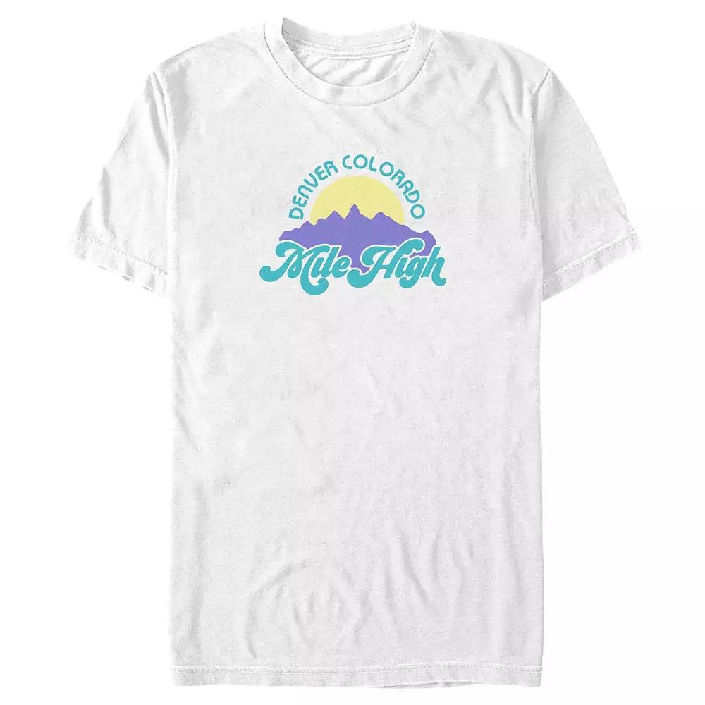 Big & Tall Denver Colorado Mule High Graphic Tee, Men's, Size: XXL Tall, White Product Image