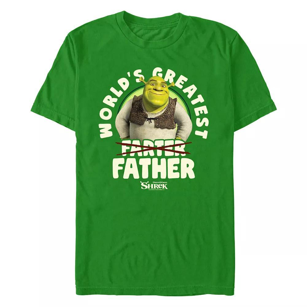 Men's Shrek World's Greatest Father Graphic Tee, Size: Medium, Kelly Product Image