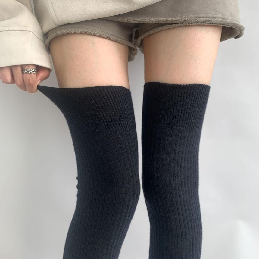 Plain Over-The-Knee Socks Product Image