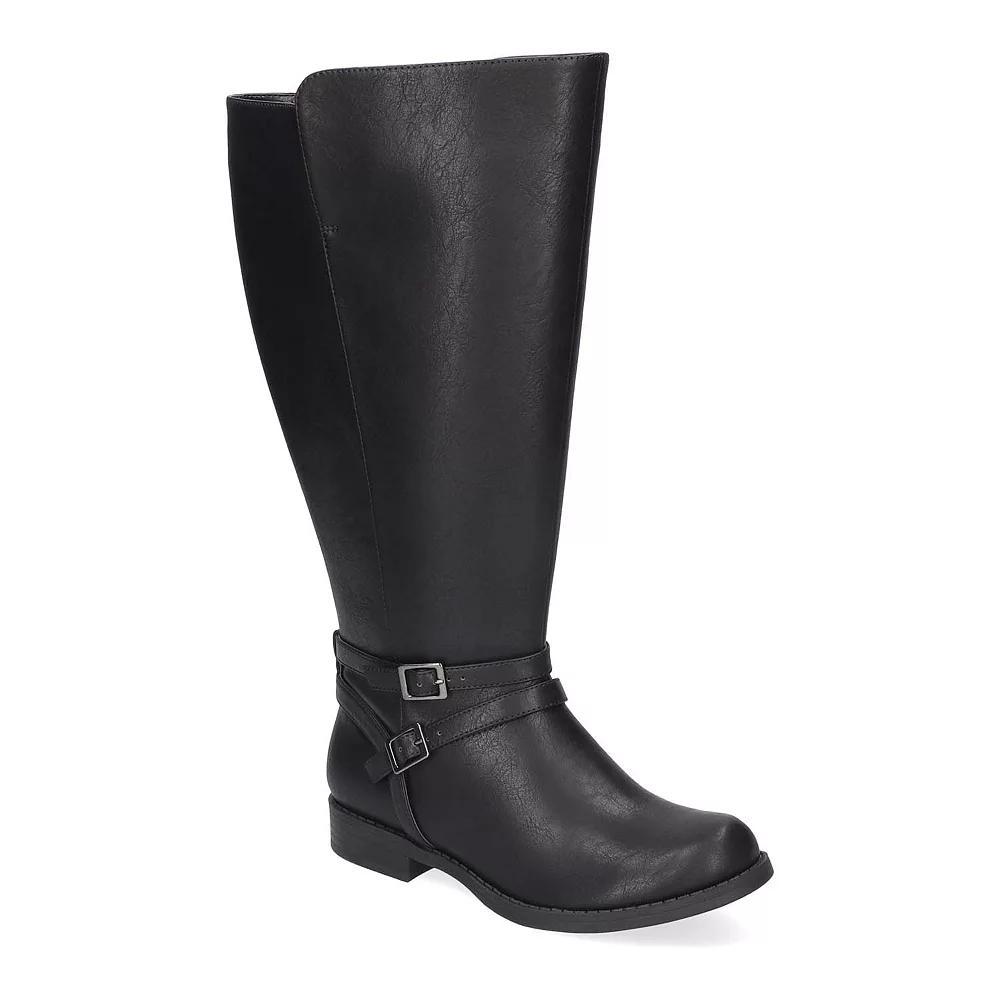 Easy Street Bay Plus Plus by Easy Street Women's Wide Athletic Calf Tall Boots, Size: 9, Black Product Image