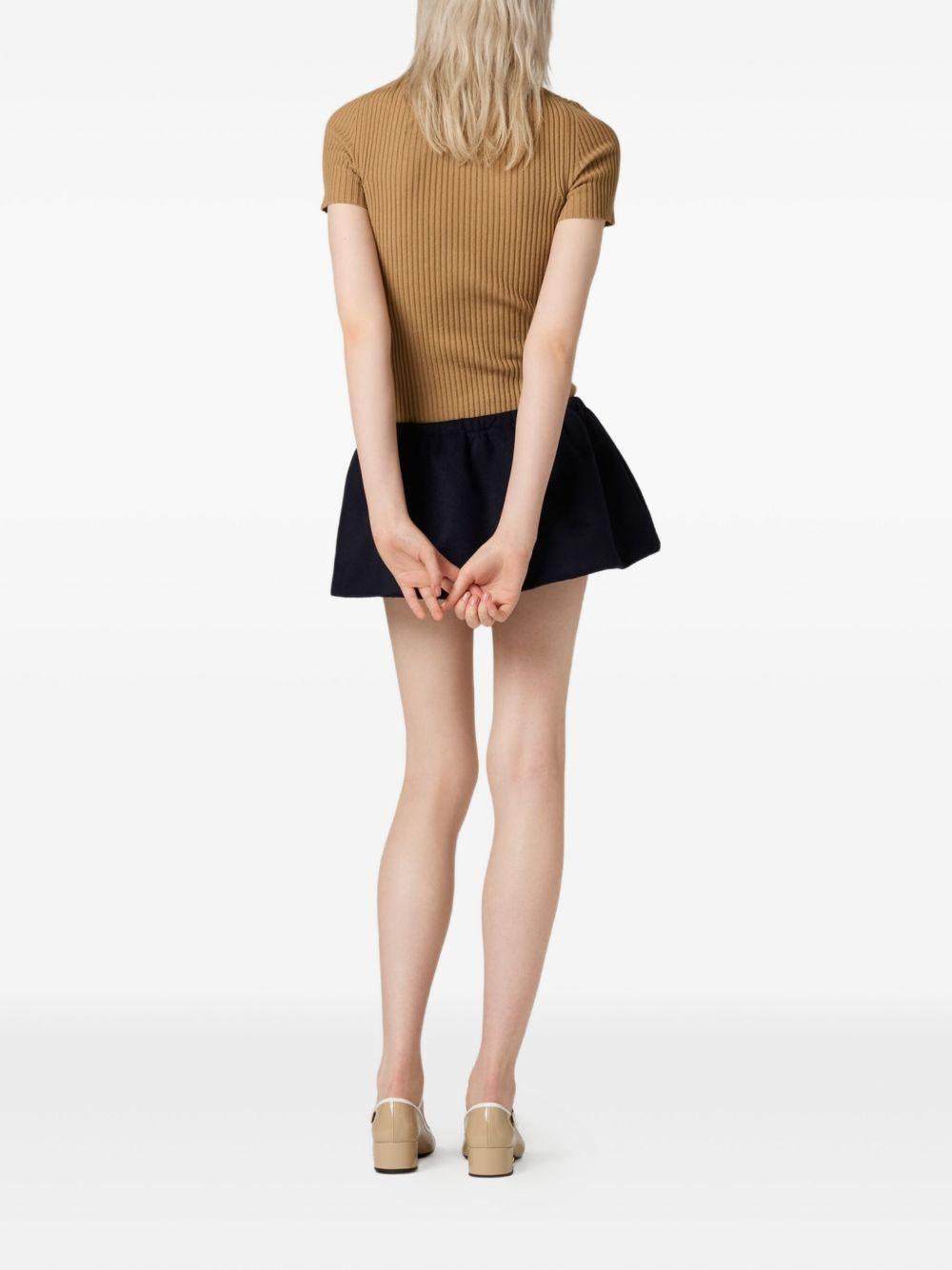 ribbed trimmed polo sweater Product Image