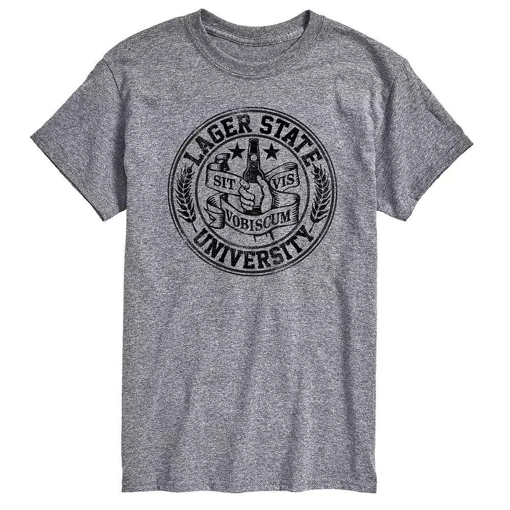 Men's Lager State Graphic Tee, Size: Small, Gray Product Image