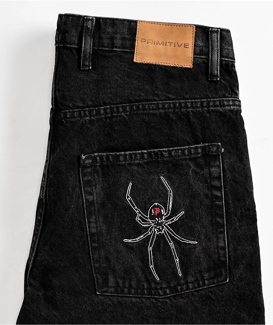 Primitive Temptation Black Wash Denim Shorts Product Image