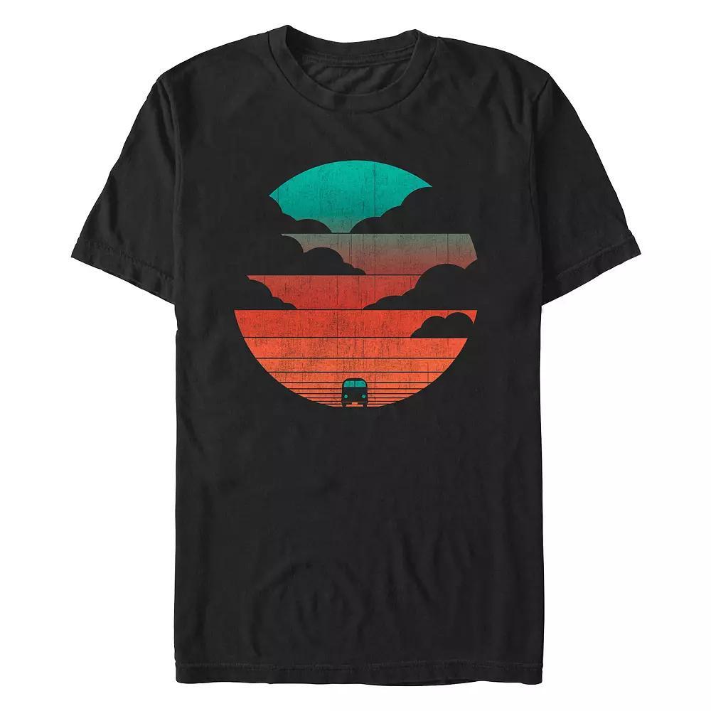Big & Tall Driving Into The Sunset Graphic Tee, Men's, Size: Medium Tall, Black Product Image