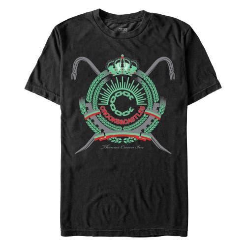 Men's Crooks And Castle Thomas Crown Inc, Graphic Tee, Size: XL, Black Product Image