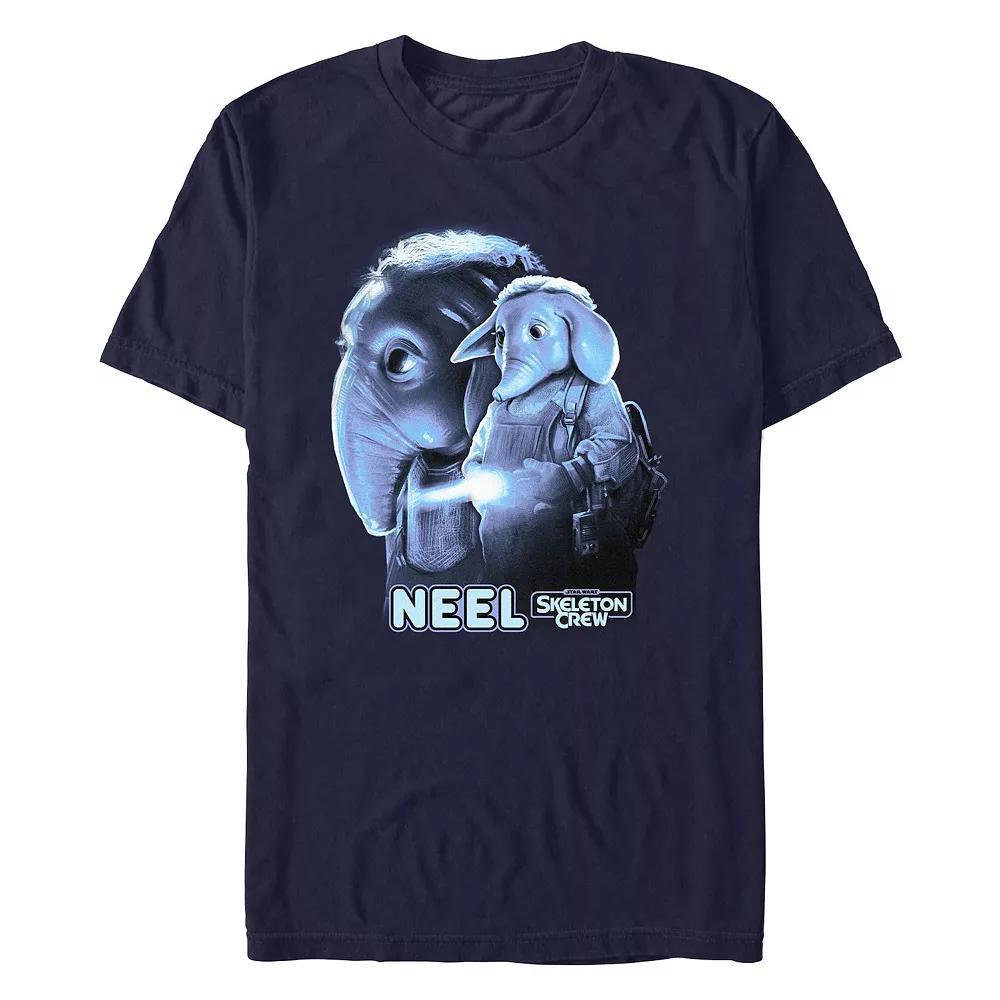 Men's Star Wars Skeleton Crew Neel Poster Graphic Tee, Size: XS, Blue Product Image