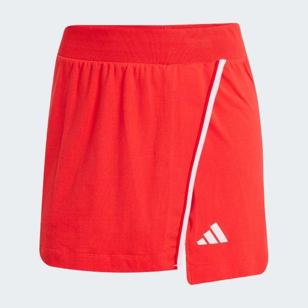 Women's adidas Essentials Cotton Skort, Size: Medium, Black Product Image