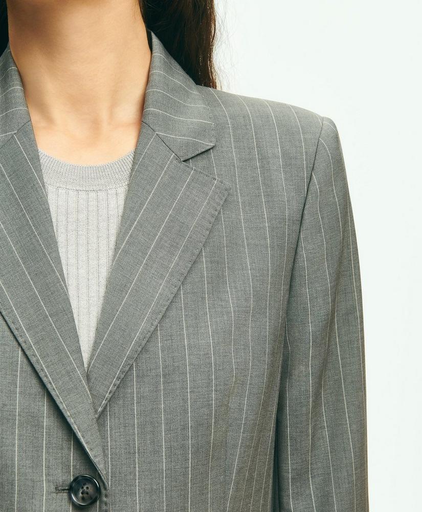 Pinstripe Jacket in Wool Blend Product Image