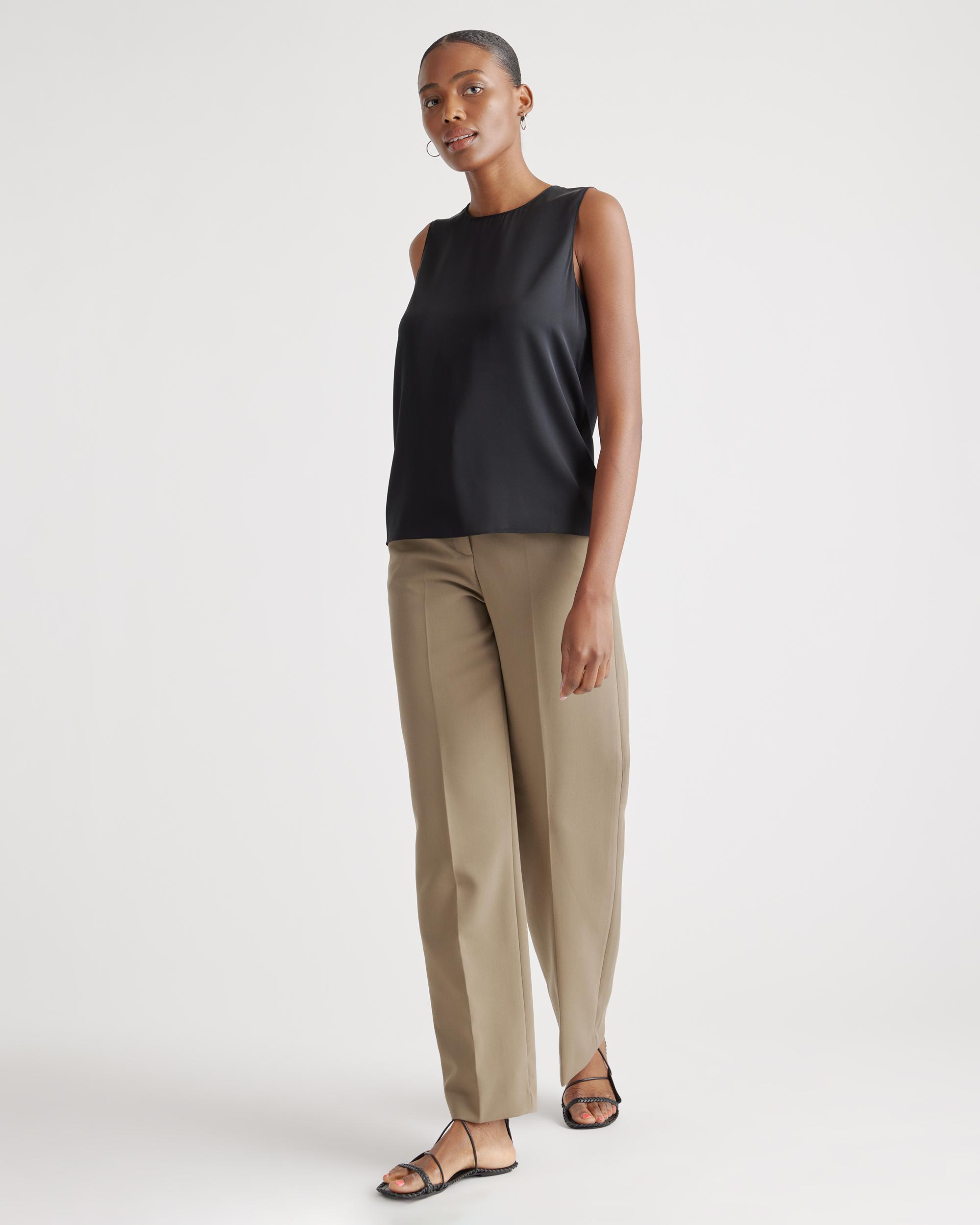Quince | Women's Washable Stretch Silk Shell Tank Top Mulberry Silk Product Image