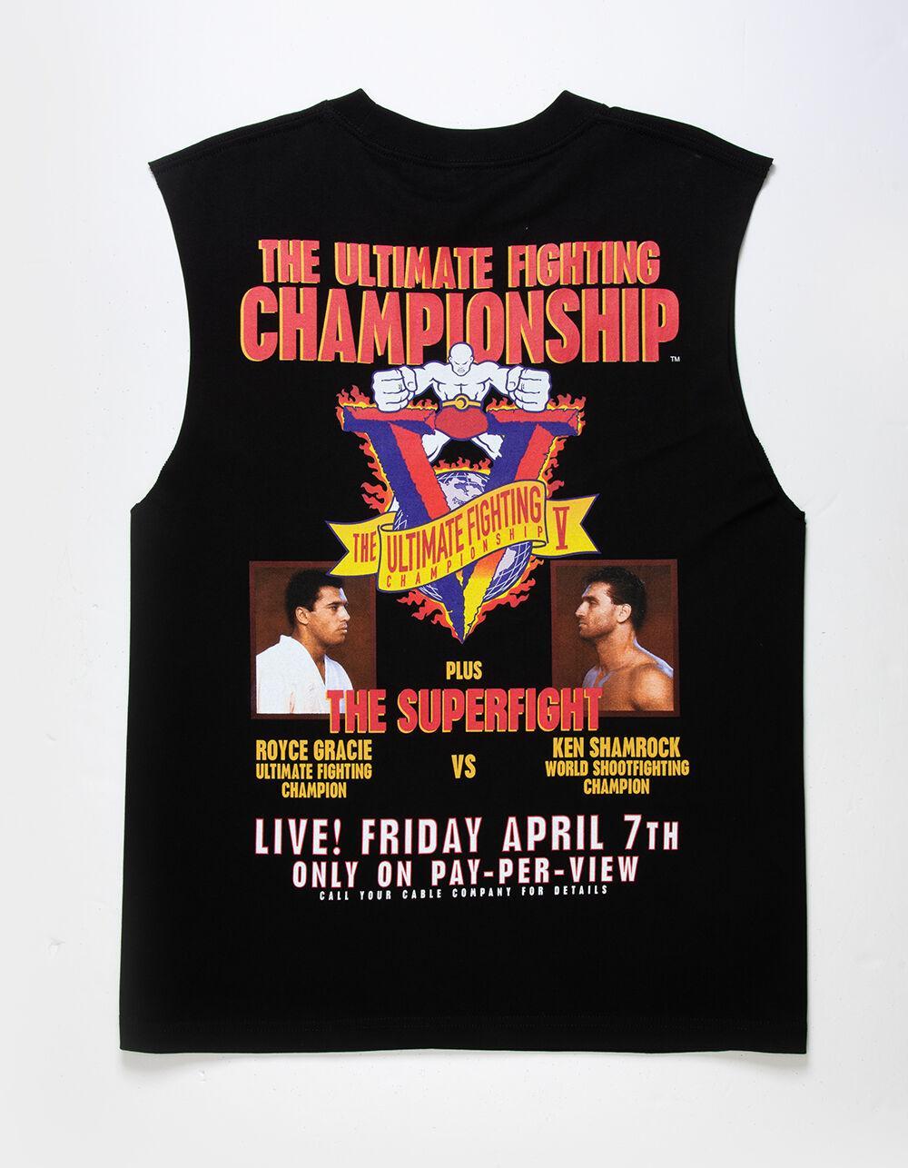 UFC Superfight Mens Boxy Muscle Tee - BLACK Product Image