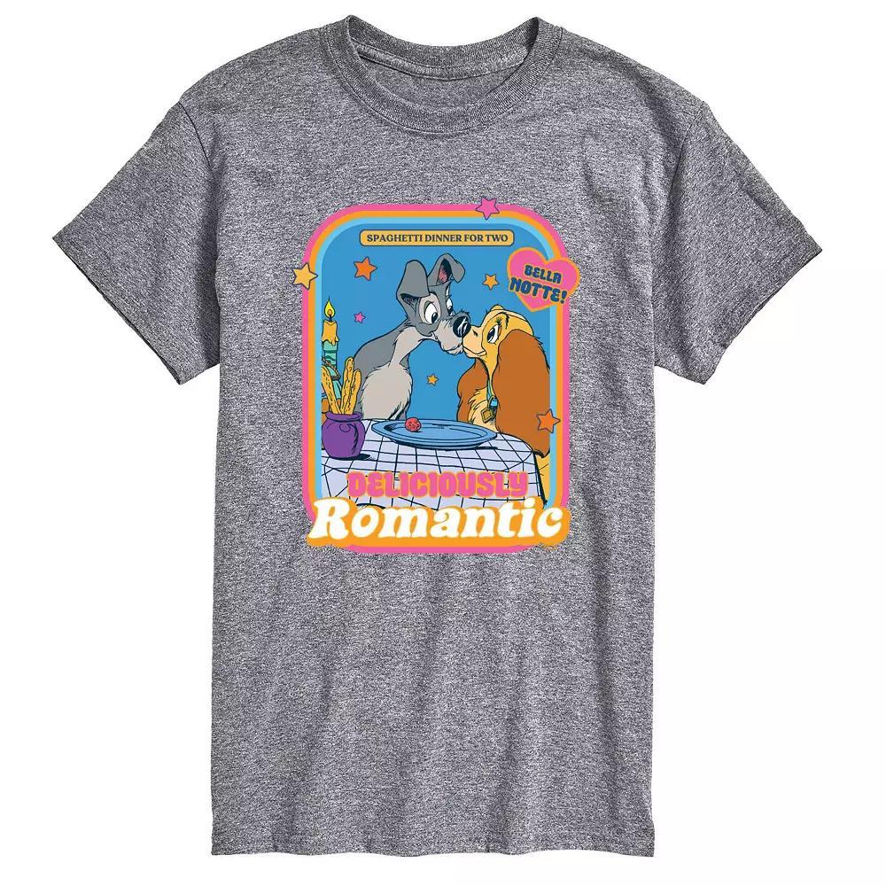 Disneys Lady and the Tramp Big & Tall Romantic Graphic Tee, Mens Product Image