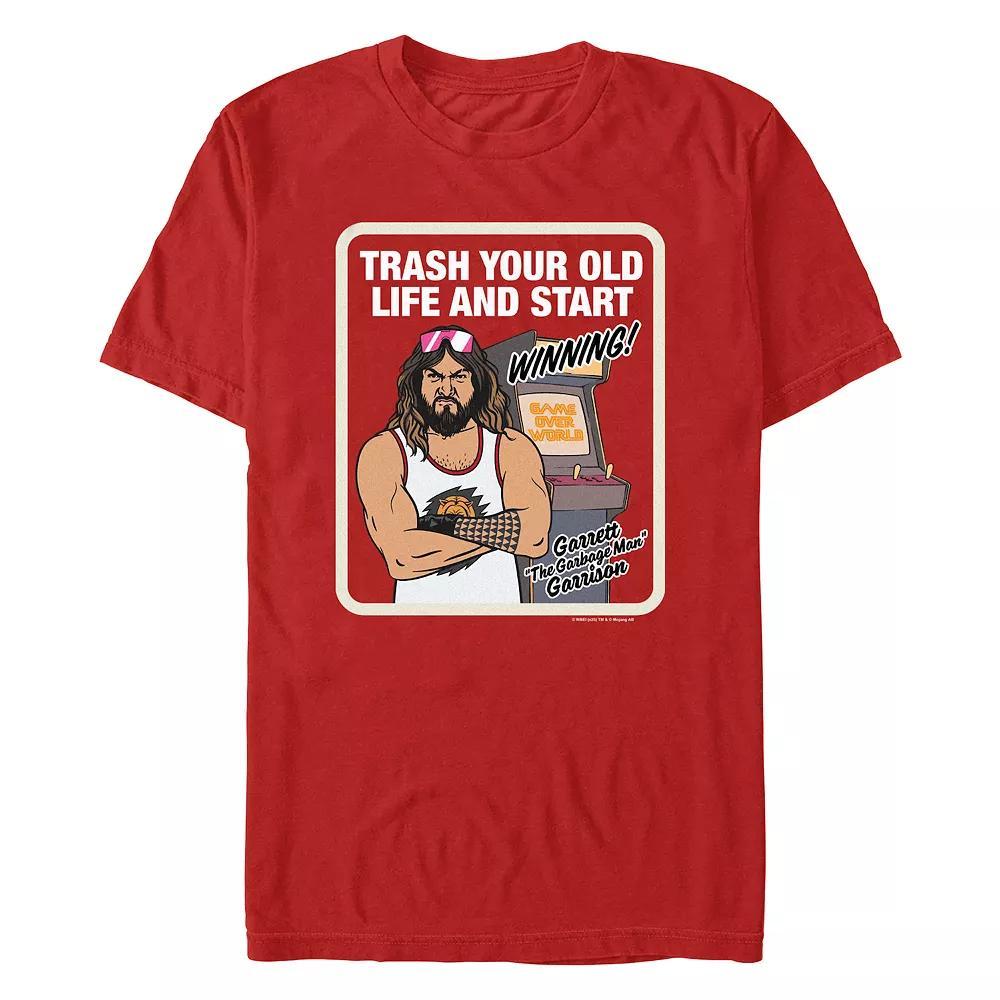 Men's Minecraft Movie Trash Your Old Life Graphic Tee, Size: Small, Red Product Image