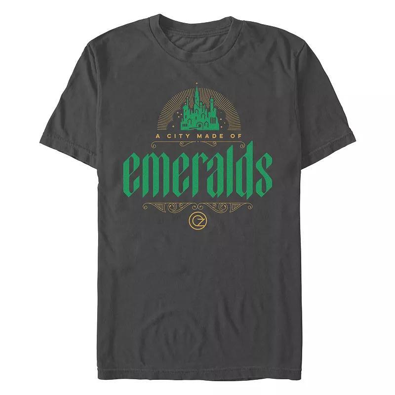 Men's Wicked A City Made Of Emeralds Graphic Tee, Size: Medium, Grey Product Image