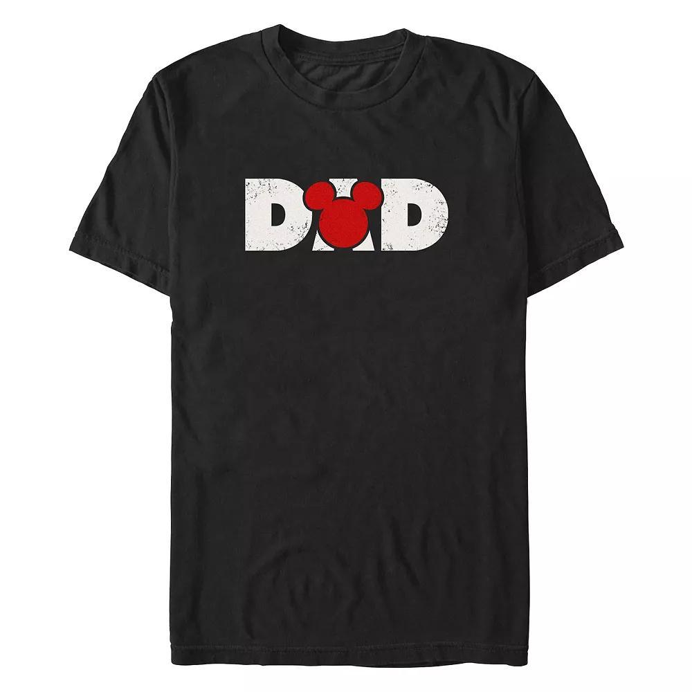 Disney's Mickey Mouse DAD Men's Graphic Tee, Size: Large, Black Product Image