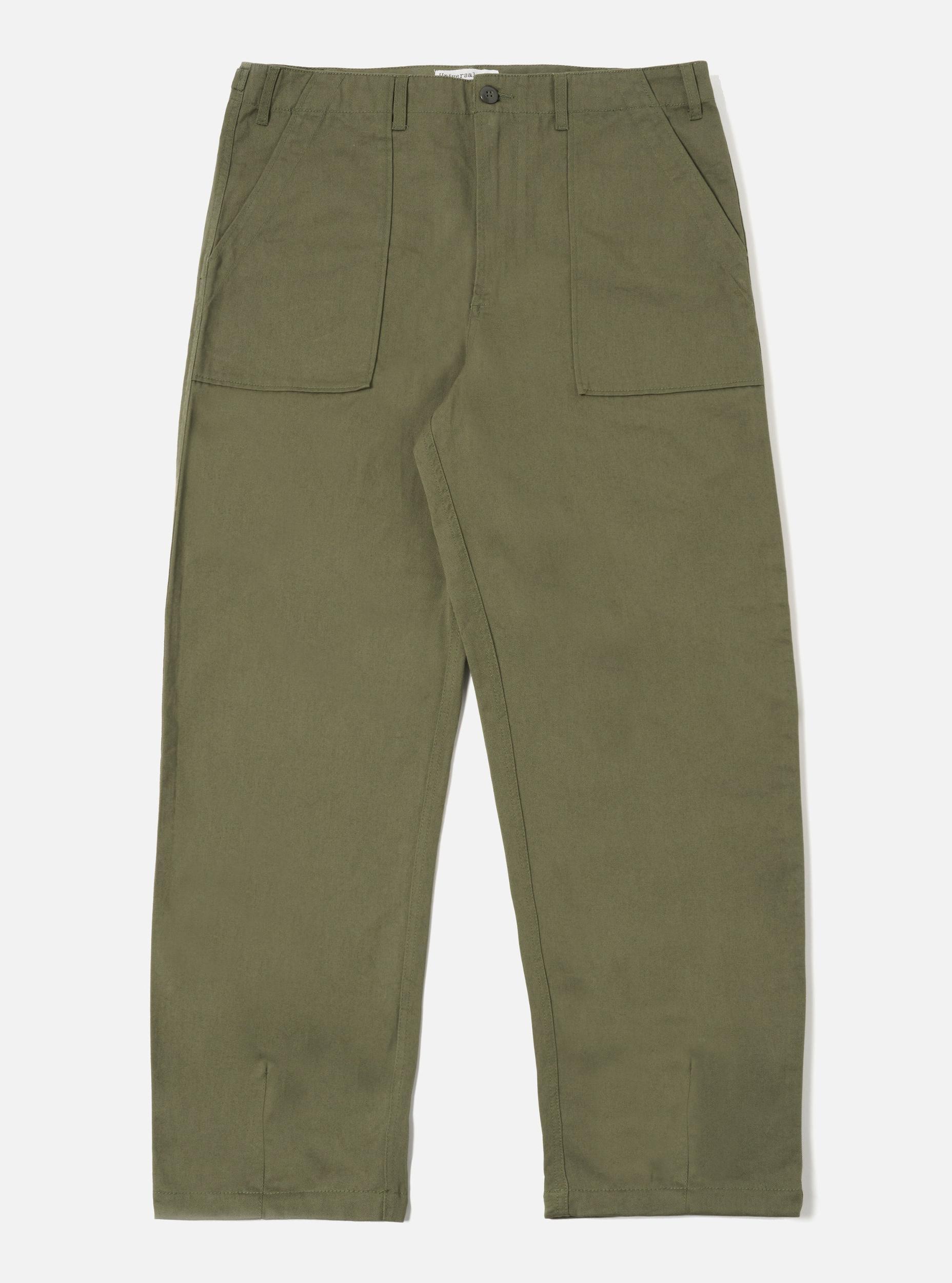 Universal Works Fatigue Pant in Light Olive Twill Product Image