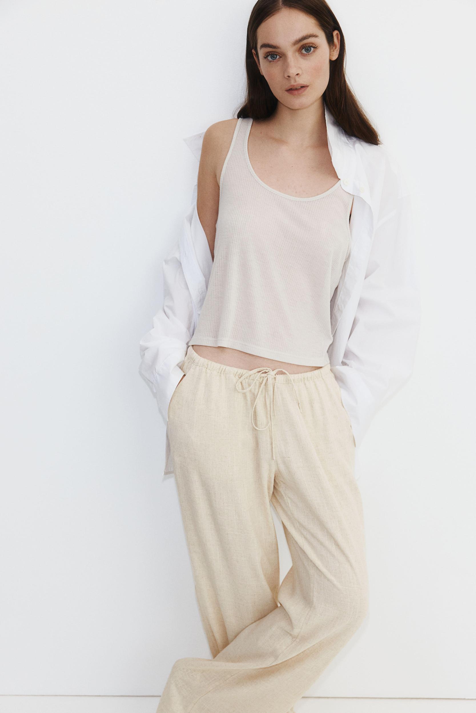 Straight-Leg Drawstring Pants Product Image