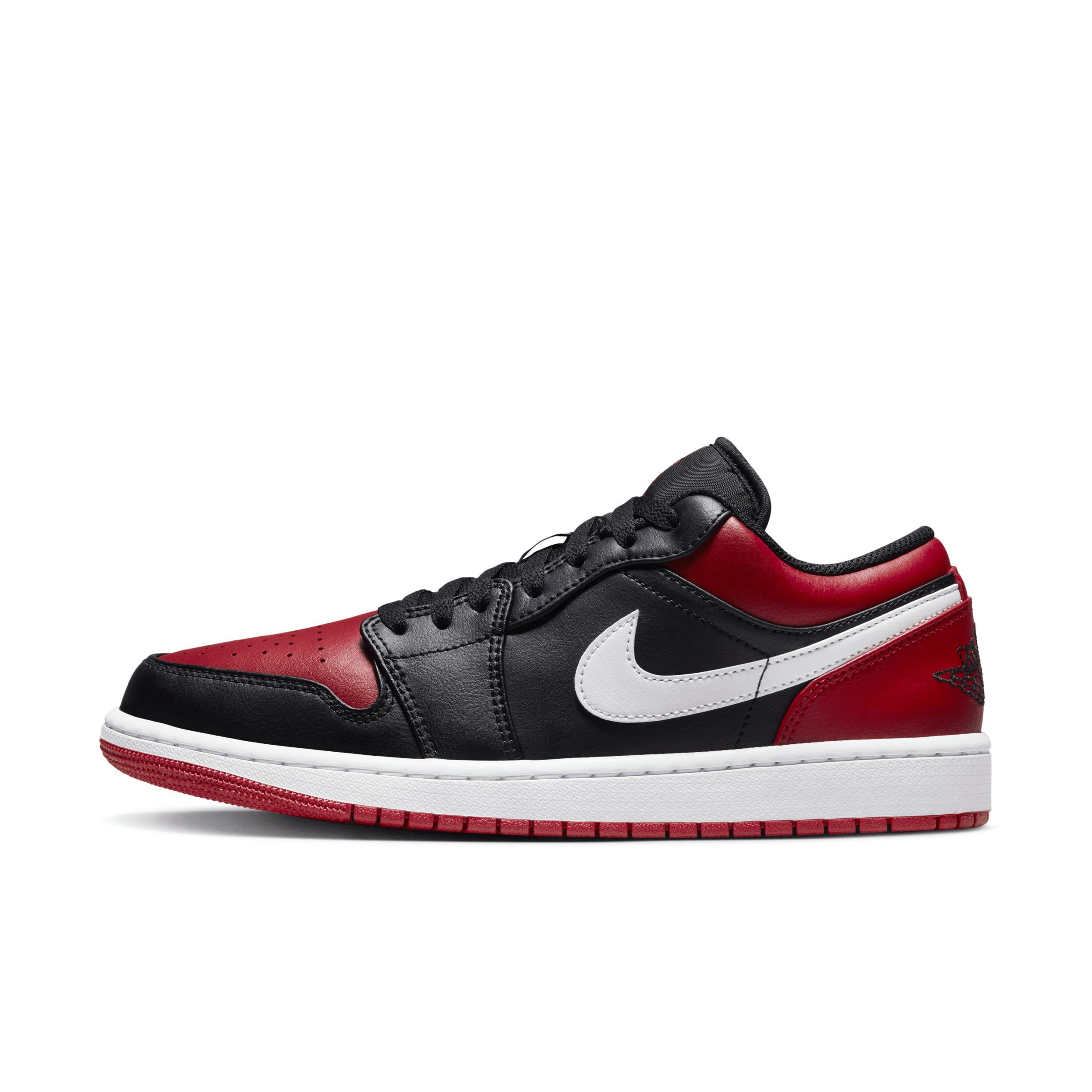 Jordan Mens AJ 1 Low - Shoes Gym Red/Black/White Product Image