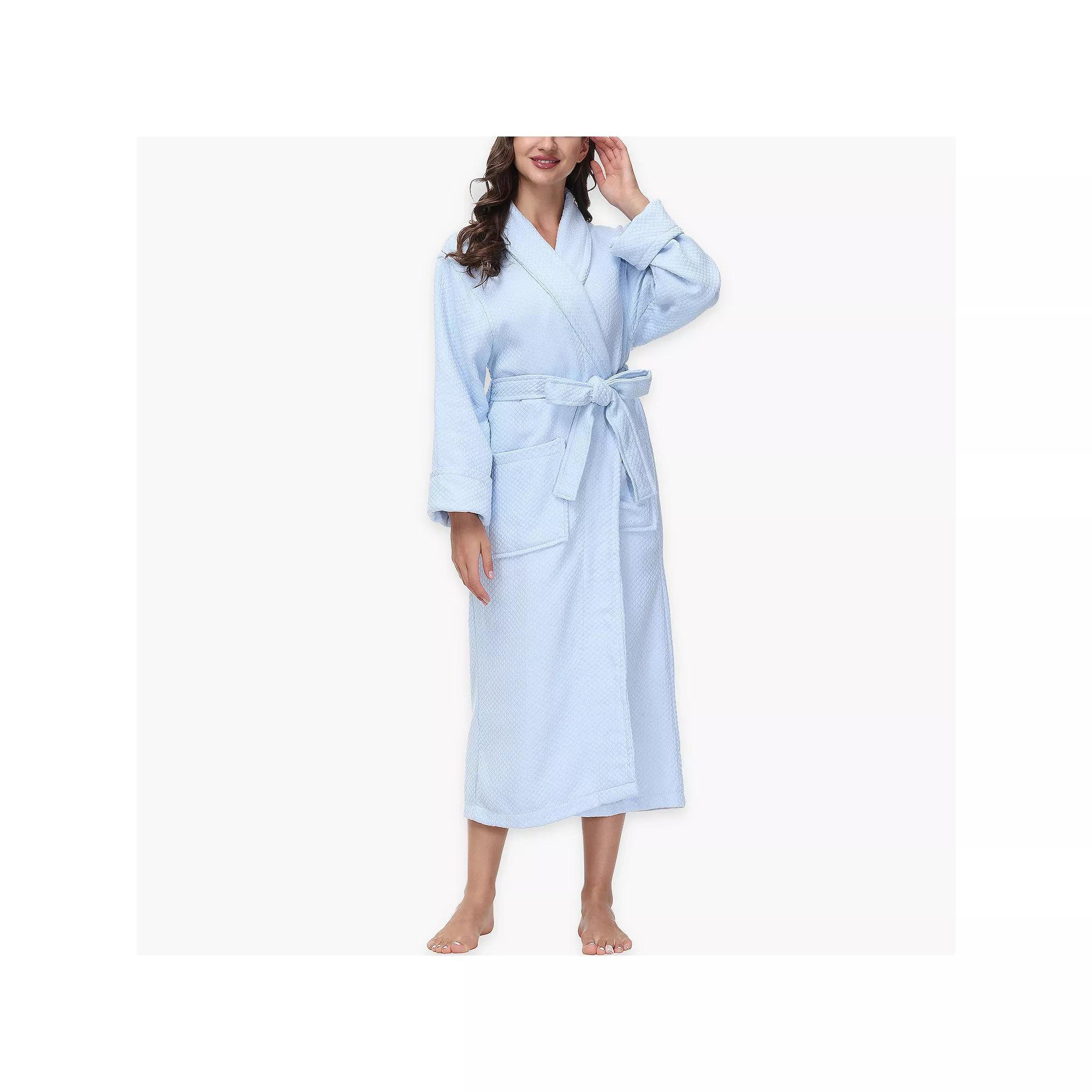Womens INK+IVY Diamond Waffle Look Robe Pink Product Image