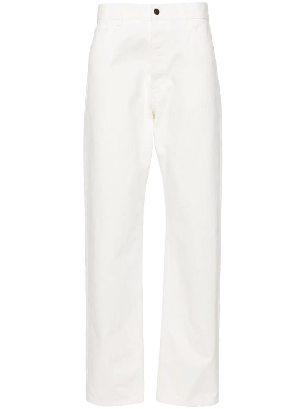 THE ROW Burt Tapered-leg Jeans In White Product Image