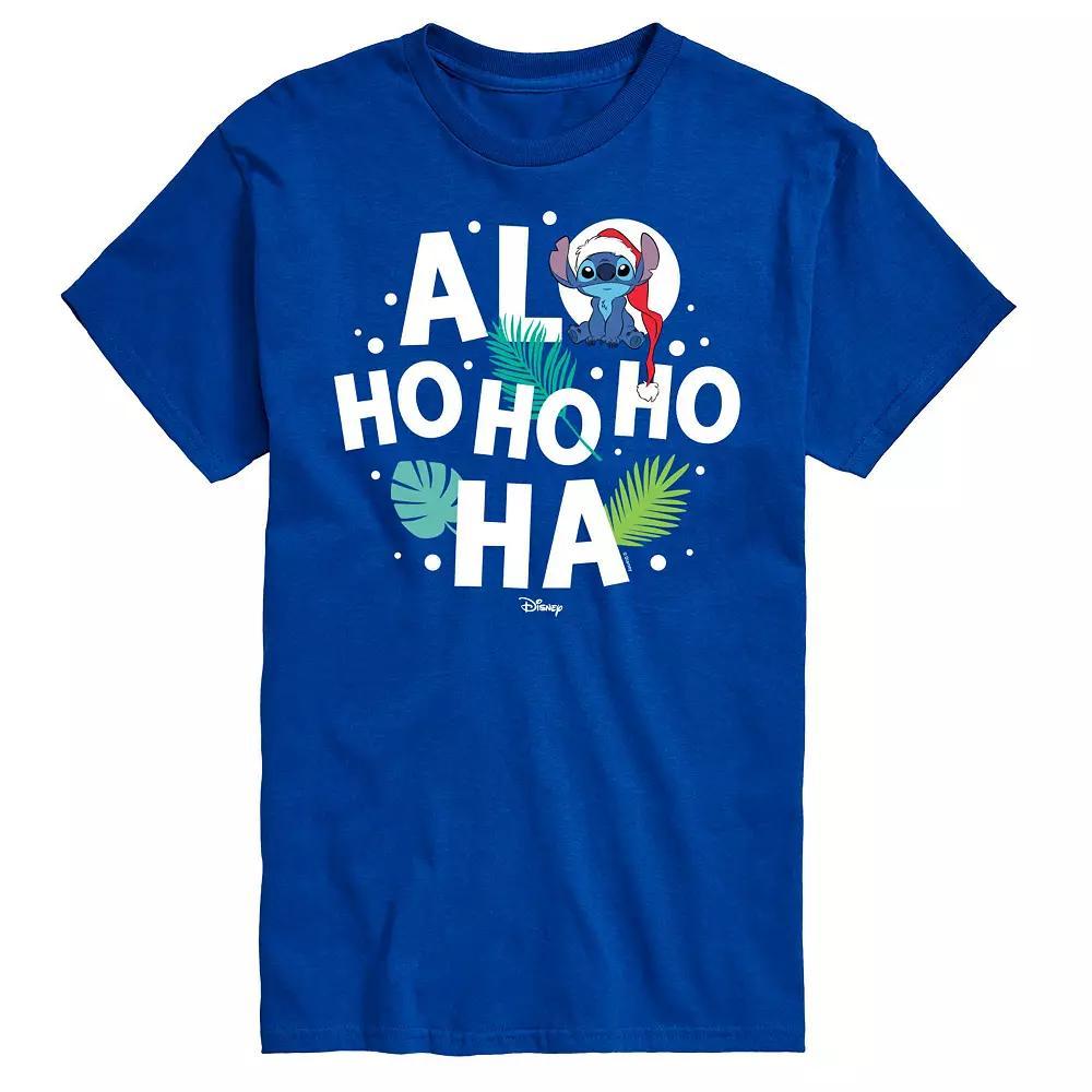 Disneys Lilo & Stitch Big & Tall Alo Ho Ho Ho Ha Graphic Tee, Mens Product Image