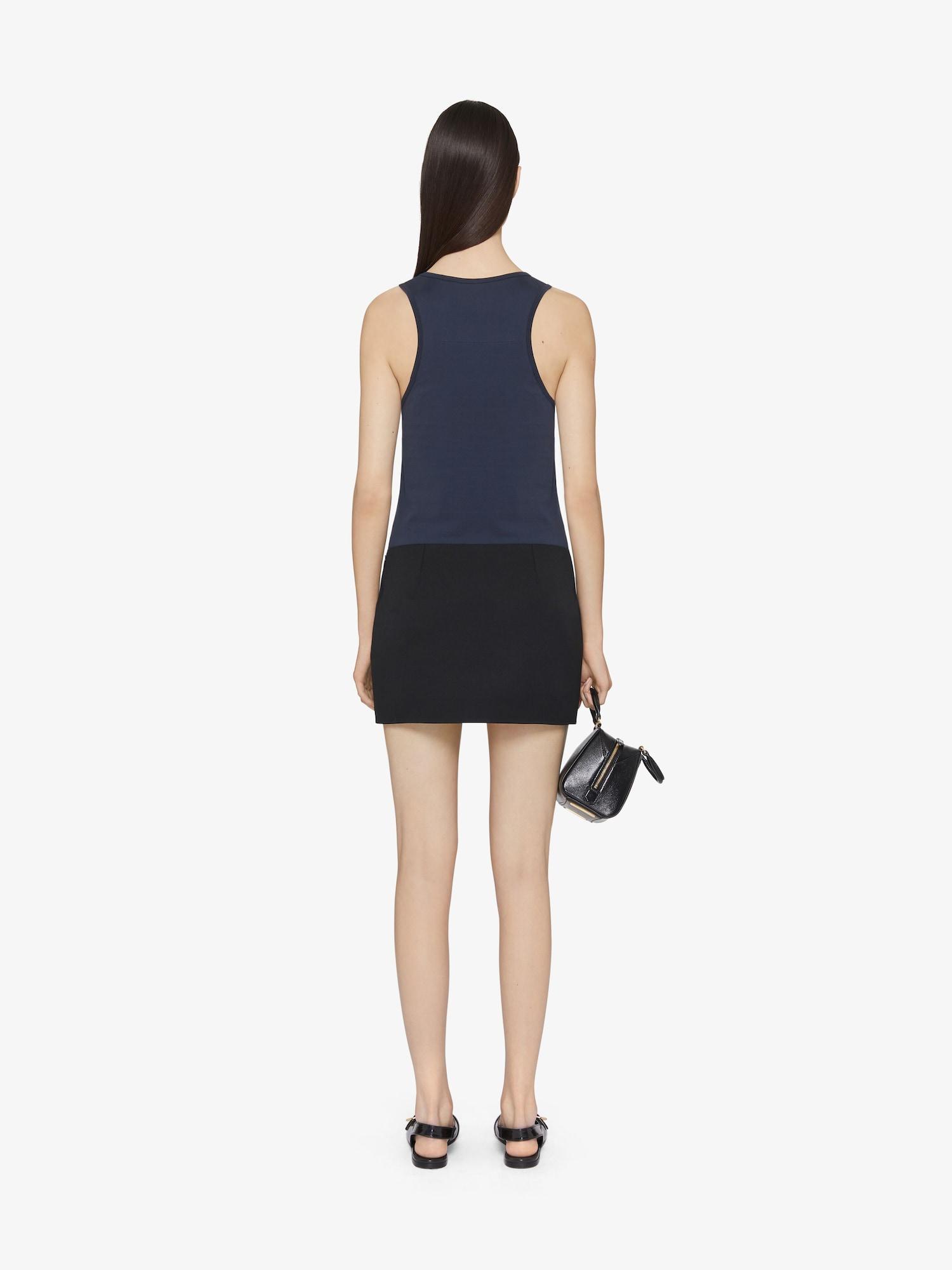 Slim fit 4G Liquid tank top in cotton Product Image
