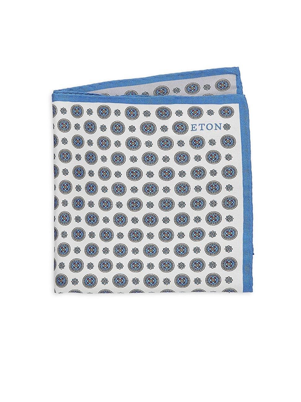 Eton Four Medallion Silk Pocket Square Product Image