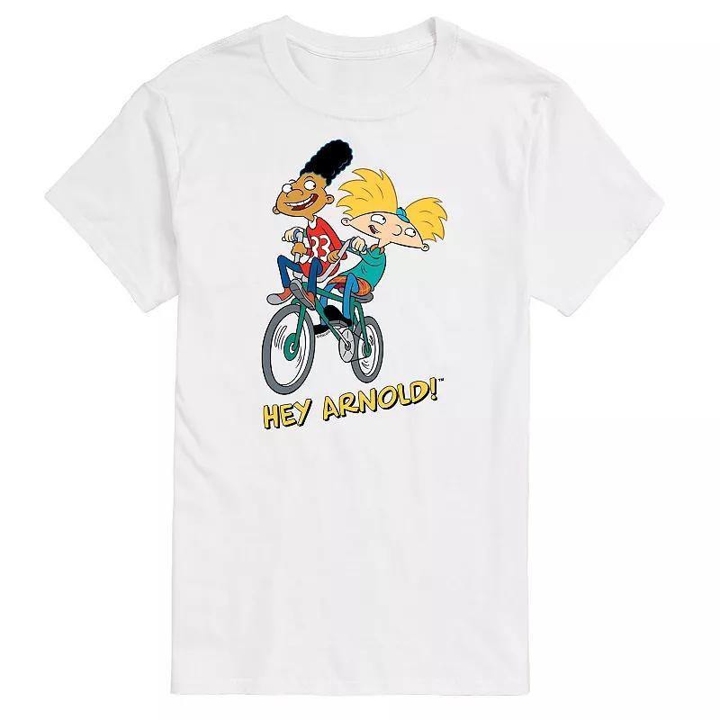 Big & Tall Hey Arnold! Gerald And Arnold Cycling Graphic Tee, Mens Product Image