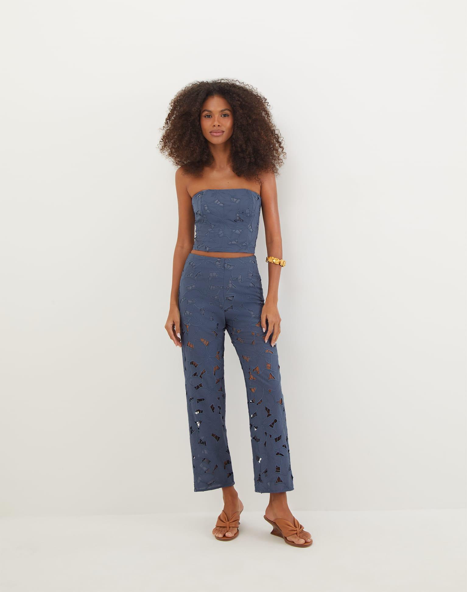 Mei Cropped Top - Bayside Product Image