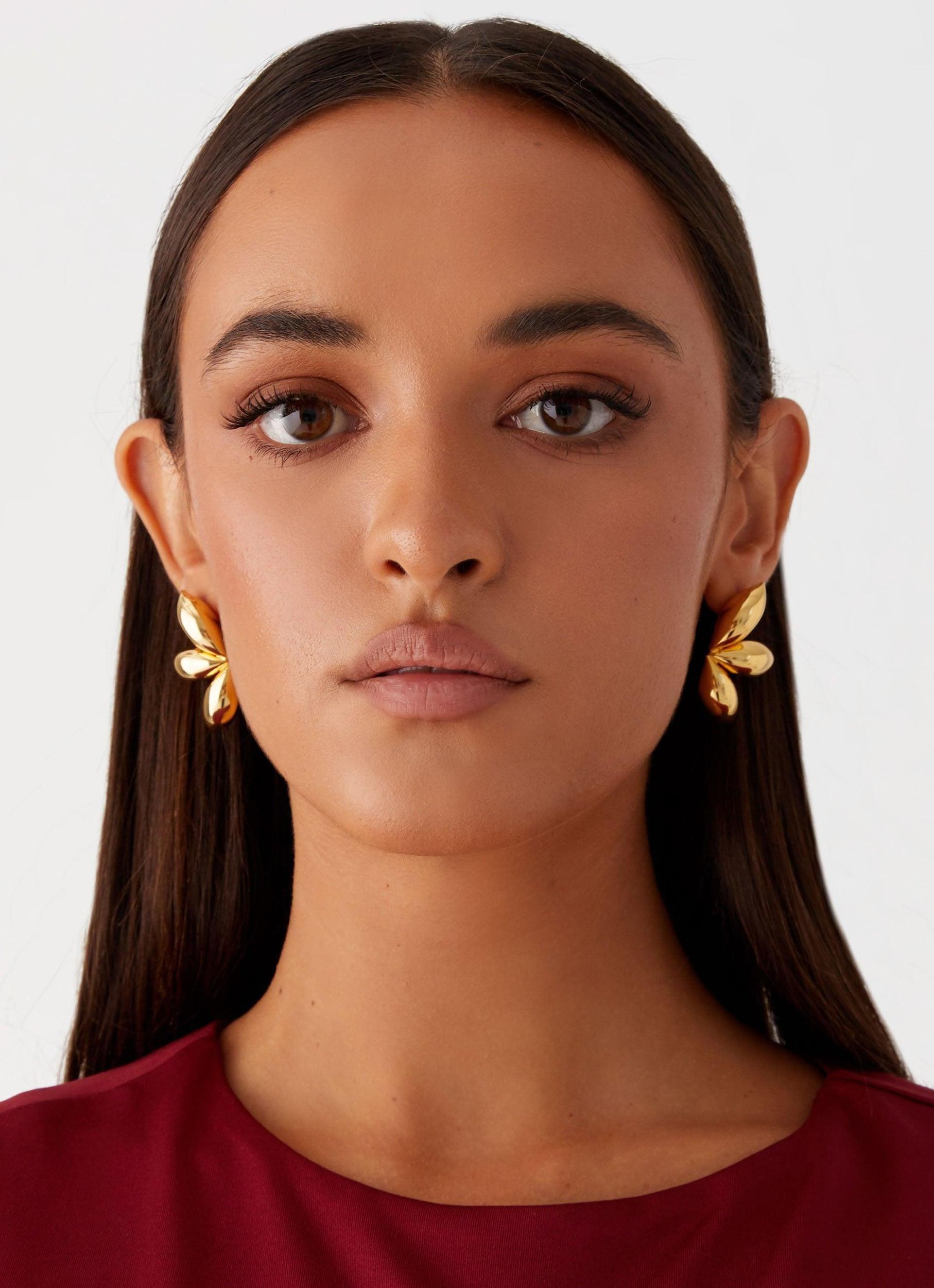 Priya Earrings - Gold Product Image