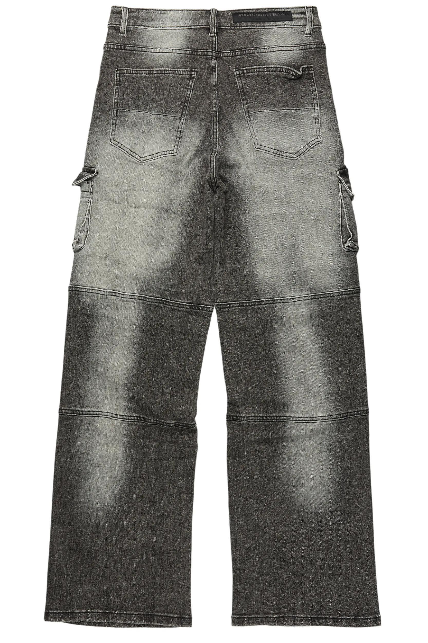 Berdi Black Wash Baggy Fit Jean Male Product Image