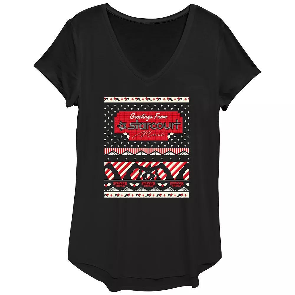 Womens Stranger Things Greetings From Starcourt Mall Graphic Tee Product Image