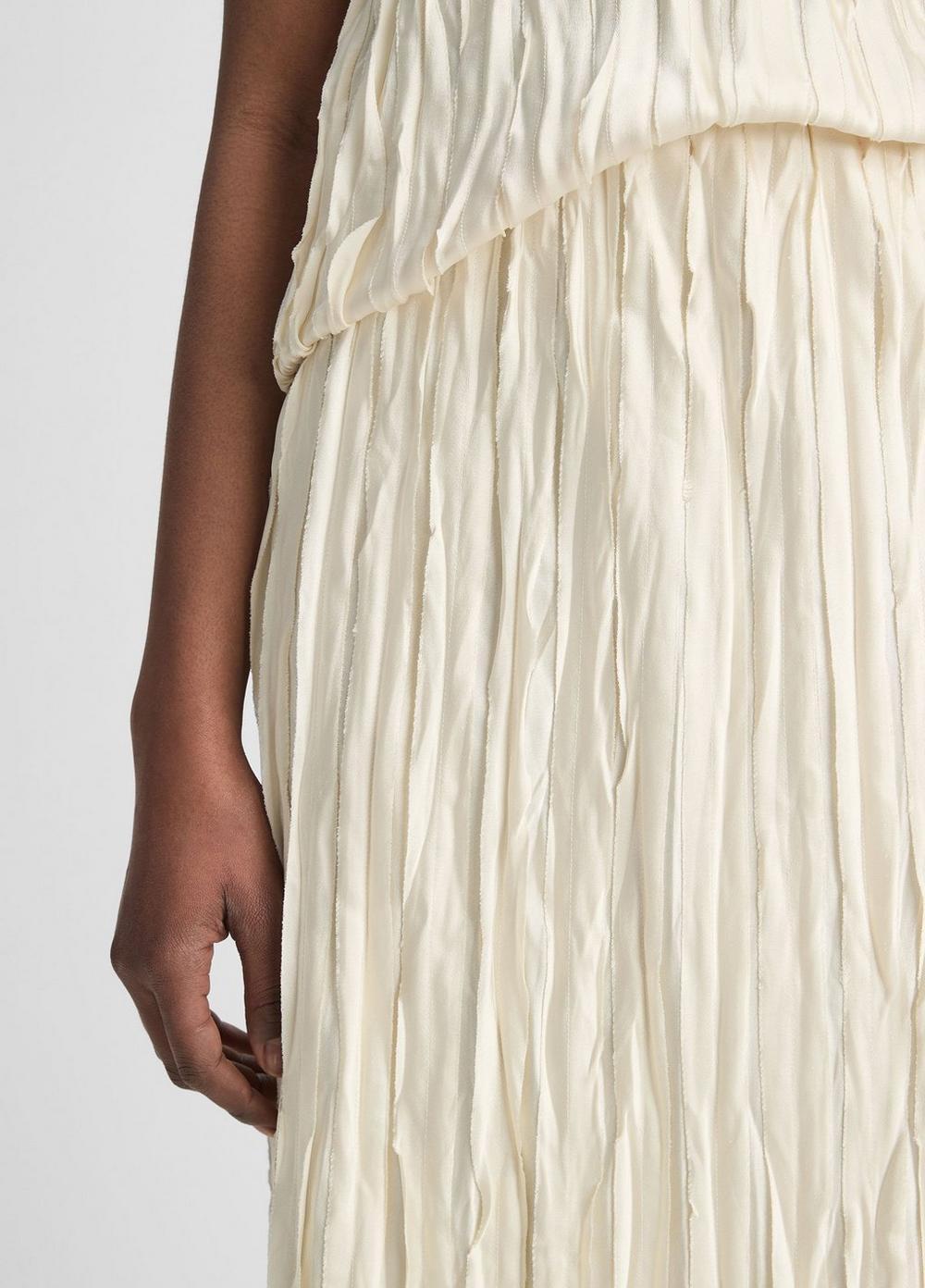 Womens Crushed Satin Bias Skirt, Pale Ivory, Size 10 Vince Product Image