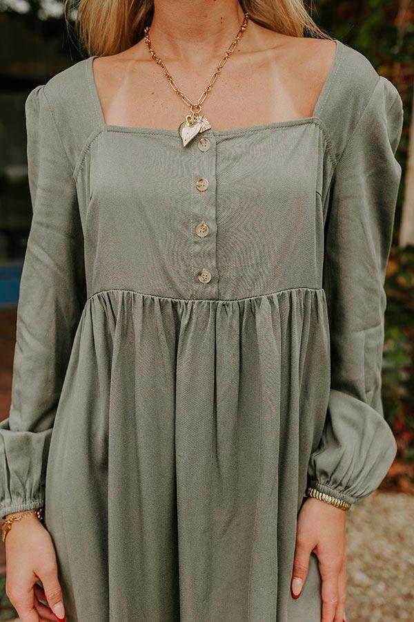 Rustic Bliss Babydoll Mini Dress Product Image