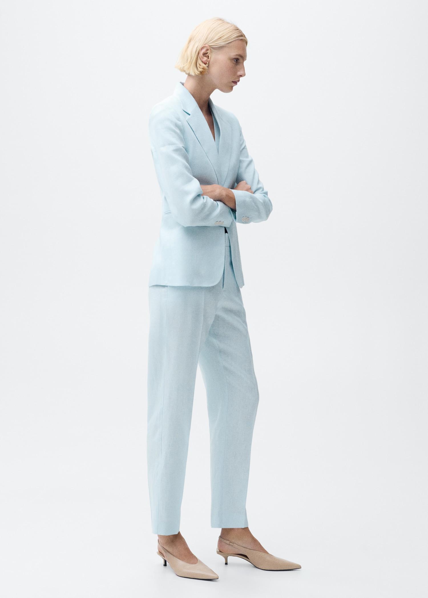 Linen suit trousers - Women | MANGO USA Product Image
