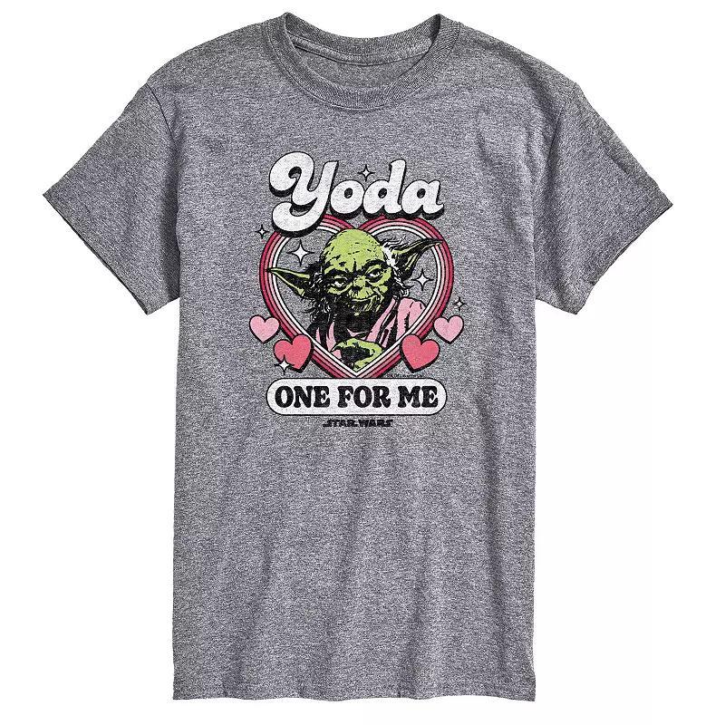 Big & Tall Star Wars Yoda One For Me Graphic Tee, Mens Grey Gray Product Image
