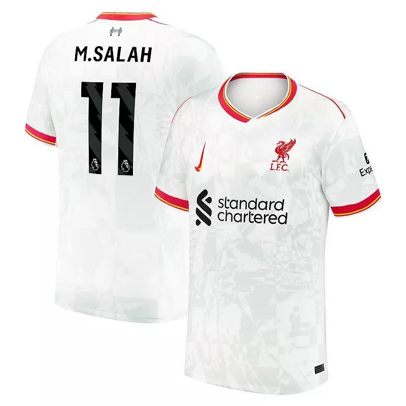 Youth Nike Mohamed Salah White Liverpool 2024/25 Third Replica Jersey, Boy's, Size: YTH Medium, Lvp White Product Image