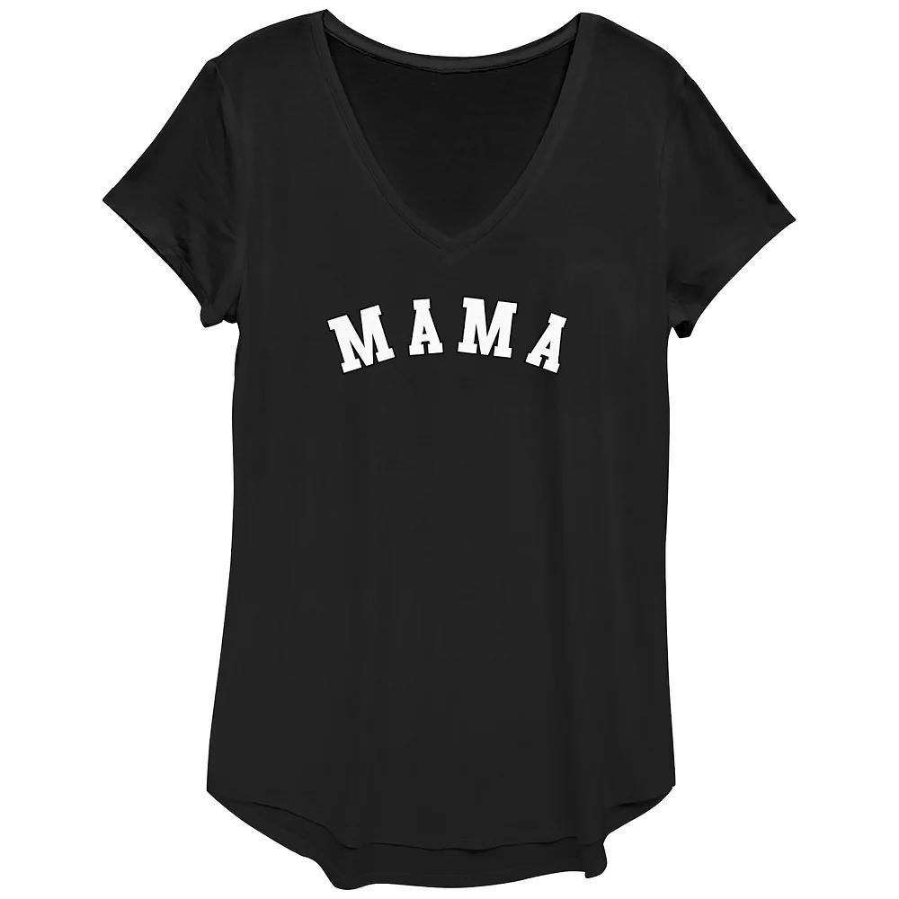 Womens Mama Collegiate Arch Graphic Tee, Girls Product Image