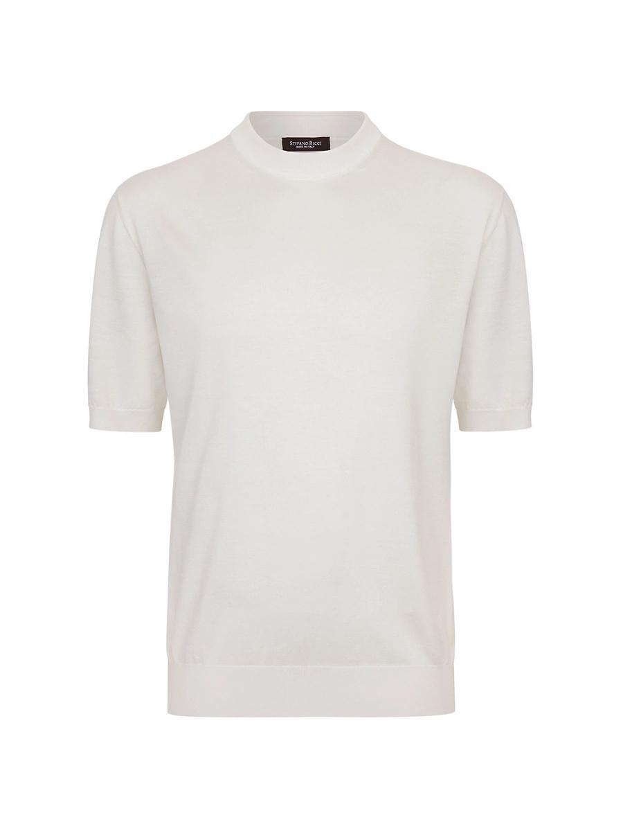 Mens Silk And Crocodile Crewneck Sweater Product Image