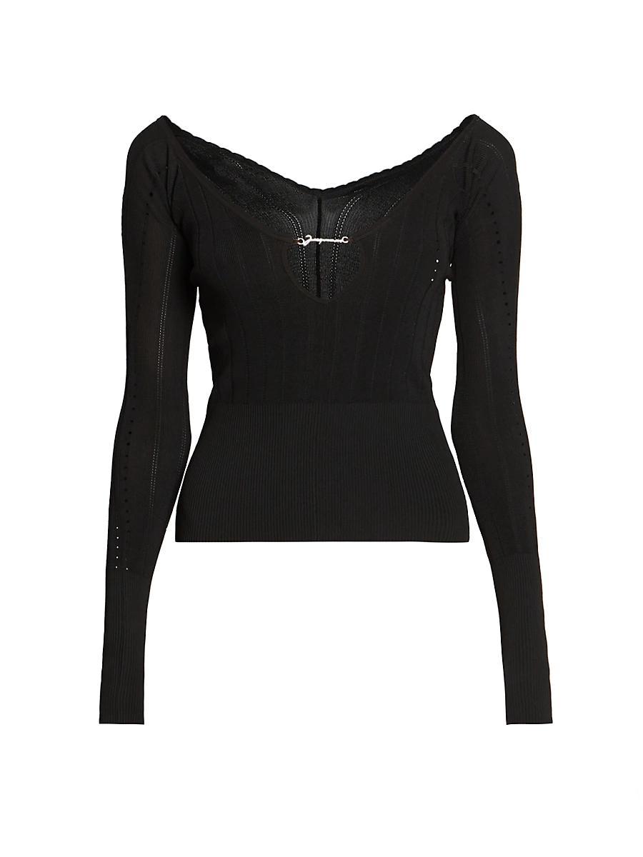 Womens Pralu Logo Hardware Top Product Image