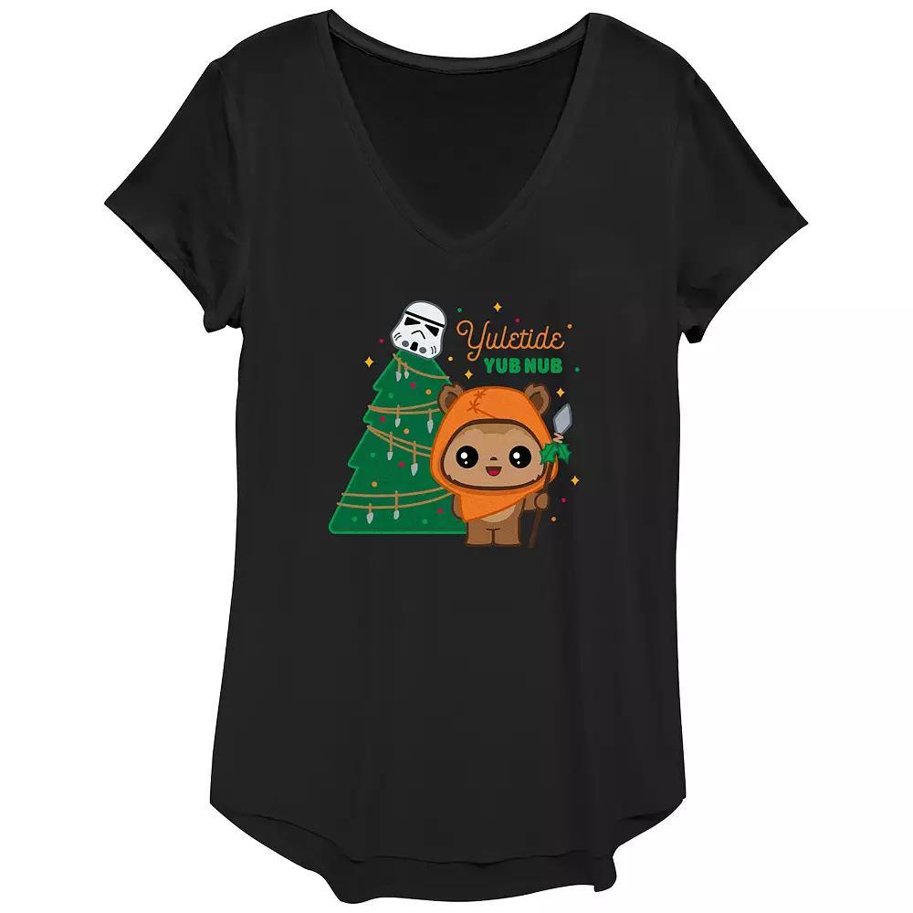 Womens Star Wars Yuletide Yub Nub Graphic Tee Product Image