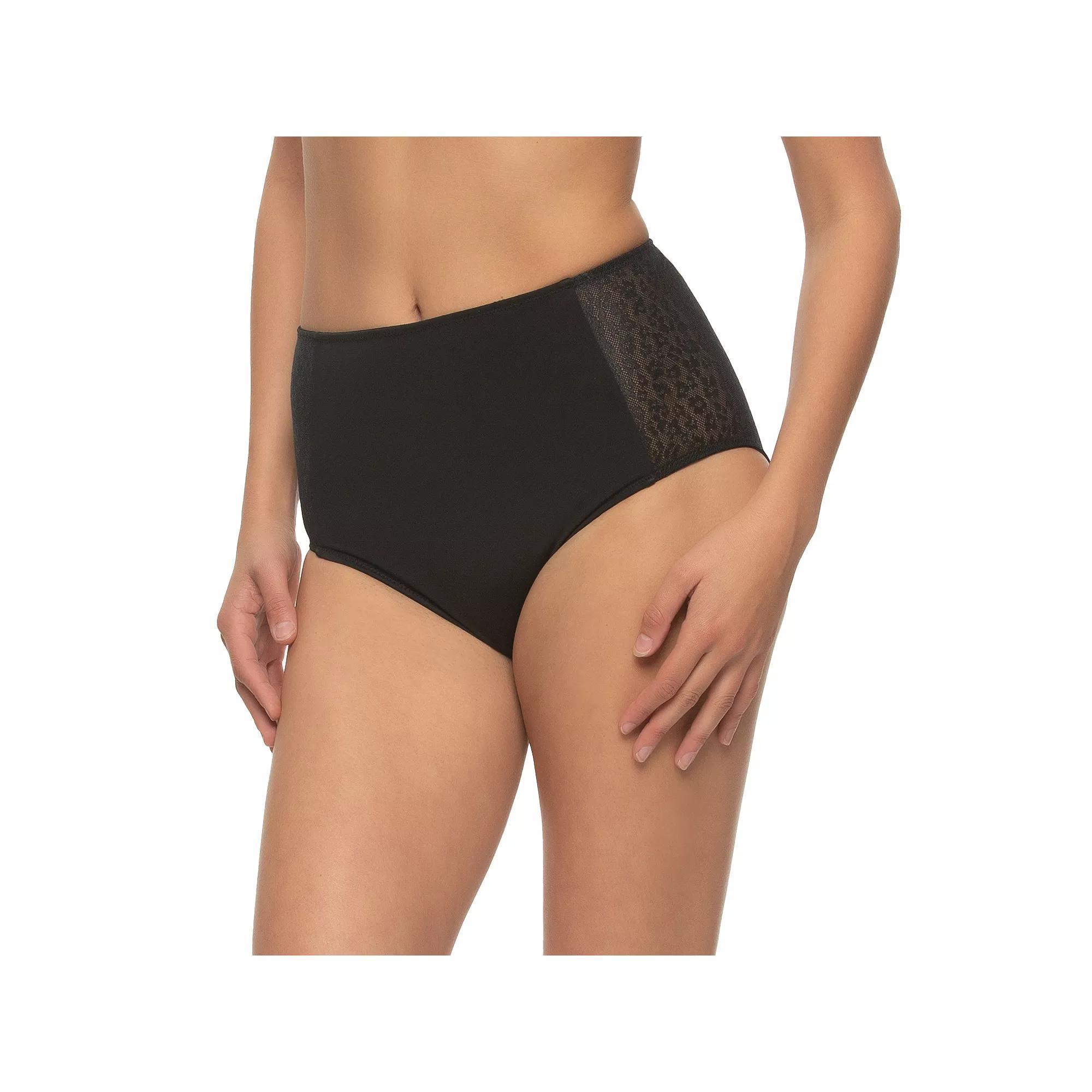 Paramour by Felina High Waist Shaping Briefs 645207, Women's, Size: XXL, Black Product Image