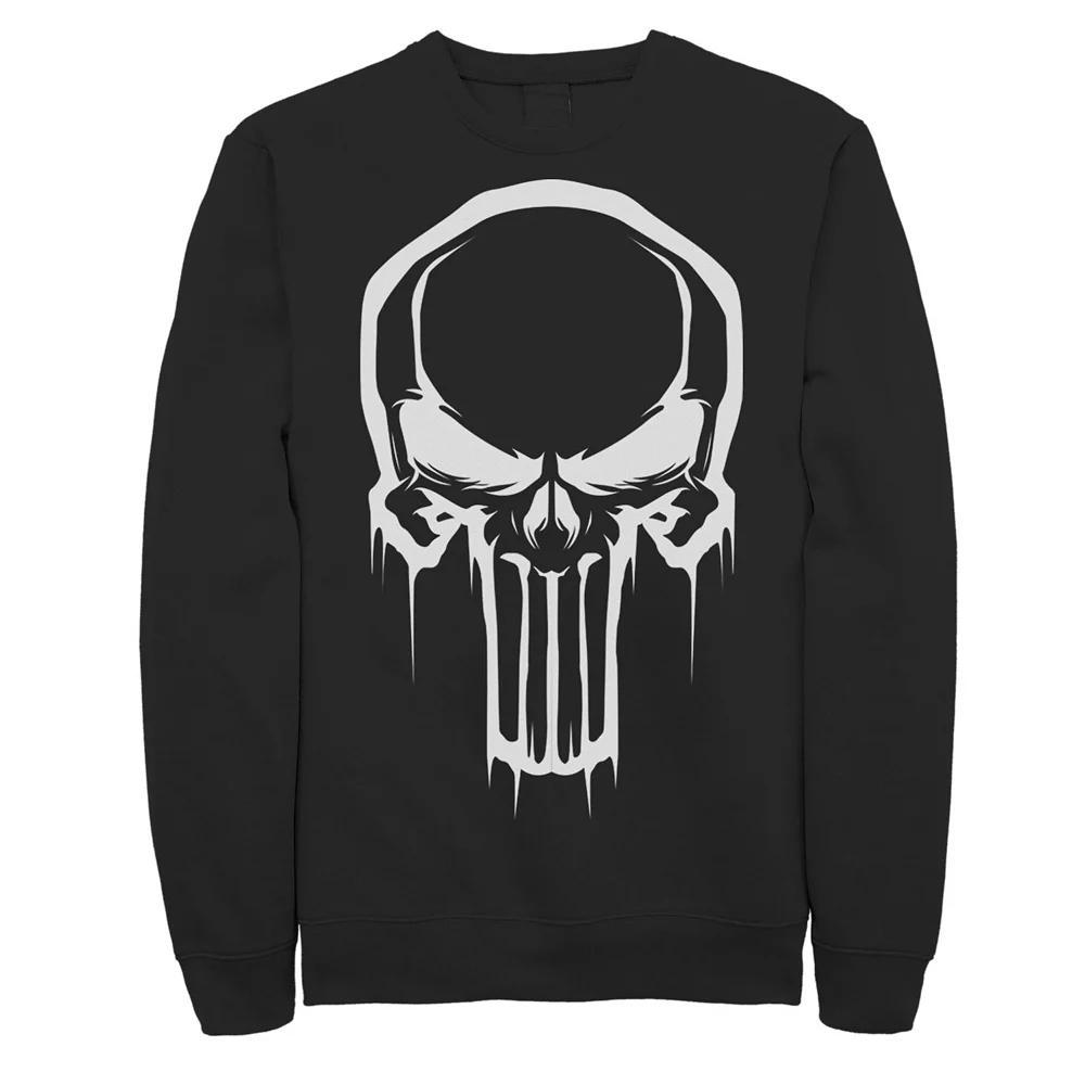 Men's Marvel Painted Punisher Logo Fleece, Size: XXL, Black Product Image