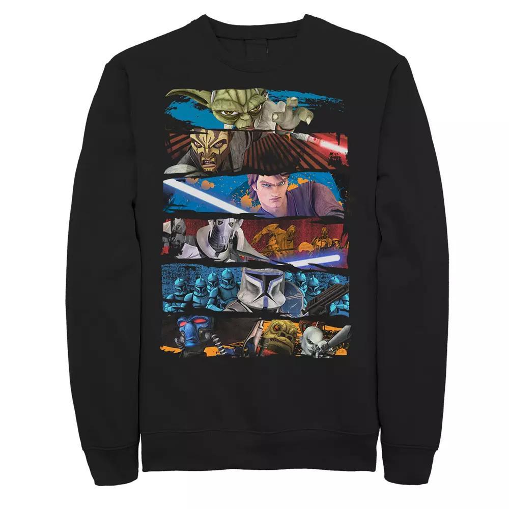Men's Jurassic Park Abstract Color Logo Sweatshirt, Size: Medium, Blue Product Image
