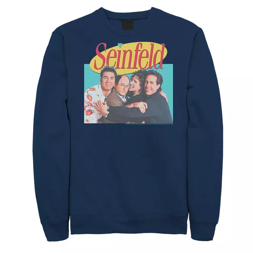 Big & Tall Seinfeld Group Cast Logo Poster Graphic Fleece, Men's, Size: Large Tall, Blue Product Image